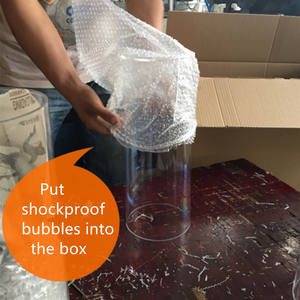 Vaso Circolare e Rettangolare in Acrilico IFG, Vendita Diretta dalla Fabbrica, 30cm 40cm 50cm, per Centrotavola Floreali e Decorazioni Matrimoniali - Product Image 6