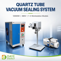 Système de détection de fusion de sable de quartz haute performance DAYE Energy 12KW 380V avec cœur PLC pour la fusion et les tests de verrerie en quartz