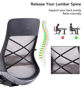 Silla de Oficina Ejecutiva Ergonómica Moderna a Precio de Fábrica, Cojín de Esponja de Alta Densidad, Alivia el Dolor de Espalda, <span class=keywords><strong>Altura</strong></span> Ajustable - Product Image 4
