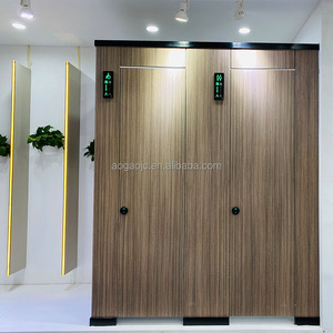 Khách sạn nhà vệ sinh thiết kế không thấm nước <span class=keywords><strong>HPL</strong></span> nhà vệ sinh phân vùng LED ánh sáng - Product Image 3