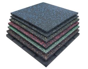 Tapis de sol en caoutchouc de haute qualité pour <span class=keywords><strong>salle</strong></span> de sport, <span class=keywords><strong>salle</strong></span> de danse, épaisseur 20 mm, noir SBR et granulés EPDM - Product Image 1