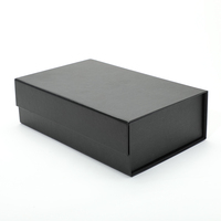 Benutzer definierte mattschwarze rosa starre Papier faltbare magnetische Premium-Geschenk boxen Verpackung Luxus Falt magnete Box