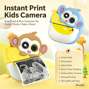 Fotocamera Istantanea per Bambini con Funzione di Pittura, Design <span class=keywords><strong>Scimmia</strong></span> Cartone Animato, Fotocamera Digitale Educativa per Bambini - Product Image 3