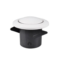 Grille d'aération ronde en plastique ABS de conception moderne pour système de ventilation CVC, grille d'aération pour climatisation