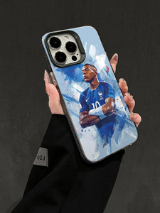 <span class=keywords><strong>Coque</strong></span> d'<span class=keywords><strong>iPhone</strong></span> avec impression artistique de stars du football français, <span class=keywords><strong>coque</strong></span> anti-chute en aquarelle pour les fans, <span class=keywords><strong>coque</strong></span> de téléphone personnalisée, <span class=keywords><strong>coque</strong></span> pour <span class=keywords><strong>iPhone</strong></span> 15 Pro Max - Product Image 4