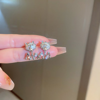 Orecchini a cerchio in metallo con ago in argento 925, orecchini geometrici a cerchio, orecchini a goccia con perla minimalista da donna