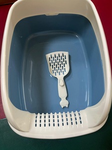 Caja de arena cuadrada de plástico para gatos <span class=keywords><strong>TAIDO</strong></span> con función de fácil limpieza, capacidad de 20L - Product Image 3