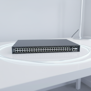 Switch intelligent commercial 48 ports PoE 10/100M + 1 port Uplink RJ45 1000M + 2 ports TP/SFP 1000M - Product Image 2
