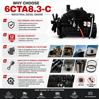 Werkspreisiger SCDC DCEC Cum 6C 6CTA8.3 6CTAA8.3 Serie Dieselmotor 6CTA8.3-C 205-260 PS für Baumaschinen und Lader