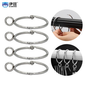 Anillo de Cortina Silencioso y Resistente al Desgaste con Ojal, Anillos para Cortinas sin Ruido para Dormitorio - Product Image 1