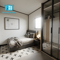 Casa Prefabricada Expandible de Doble Ala de 20 pies/40 pies, Suministro de Fábrica, Casa Modular Móvil de Lujo con Dormitorio y Baño
