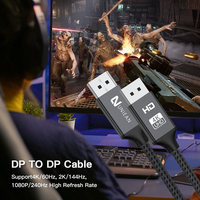 Yüksek performanslı DP 1.2 sürüm DisplayPort kablosu UHD 4K dayanıklı Metal kasa erkek bilgisayar ve PC kullanımı için
