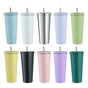 Gobelet isotherme en acier inoxydable 304 avec paille, grande capacité, pour usage extérieur - Product Image 3