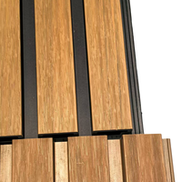 Panneau de revêtement du grand mur PVC imperméable composite bois plastique WPC extérieur persiennes décoratives panneau de façade pour hôtels