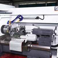 Tour à métaux CNC horizontal entièrement automatique CK6132, 3 axes, léger, commande GSK, guides rigides, banc plat, haute précision