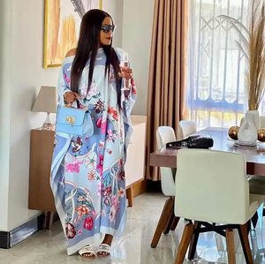 Vente en gros de robes kaftan en soie twill Arica pour femmes, robes longues de soirée, robes grandes tailles, vêtements modestes - Product Image 4