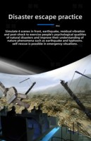 Équipement portatif de VR de plate-forme de mouvement de 6 DoF pour la sécurité d'intérieur de machines de simulateur de typhon de tremblement de terre d'expérience