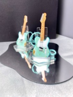 Vente en gros de porte-clés vintage assortis, boîte mystère, cadeau mystère, magasin de détail, pendentif de guitare électrique, ornement