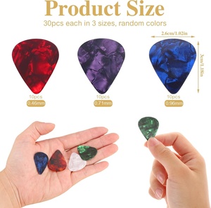 Plaques de plectres de guitare/<span class=keywords><strong>basse</strong></span> en celluloïd personnalisées avec logo, imprimées sur mesure, épaisseurs 0.46/0.61/0.71/0.81/0.96/1.0/1.2/1.5mm, vente en gros - Product Image 2