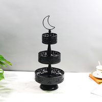 Présentoir à gâteaux multicouches pour fête islamique de l'Aïd al-Fitr Mubarak pour la présentation de cadeaux Matériau métallique durable