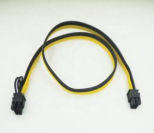 PCI-E 6 Pin ke PCI-E 8 (6+2) Pin Kabel Adaptor Daya Komputer 16AWG Berkualitas Tinggi 60cm - Product Image 3