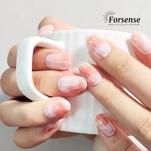 Logotipo personalizado prensa ovalada corta en la punta de las <span class=keywords><strong>uñas</strong></span> suministros diseño de mármol <span class=keywords><strong>rosa</strong></span> <span class=keywords><strong>uñas</strong></span> artificiales para niñas <span class=keywords><strong>palo</strong></span> <span class=keywords><strong>blanco</strong></span> en las <span class=keywords><strong>uñas</strong></span> con pegamento - Product Image 2