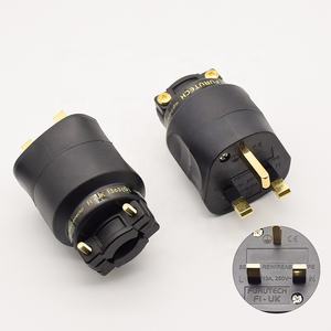 Connecteurs électriques plaqués or de haute qualité RASANTEK OEM ODM, prise mâle AC, prise audio HiFi, bricolage, haute fidélité, prise électrique européenne - Product Image 4