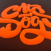 Resplandor en la oscuridad 3D Puff vinilo transferencia de calor luminoso fluorescente HTV Puff vinilo para camisetas Vinyle fluorescente lumineux