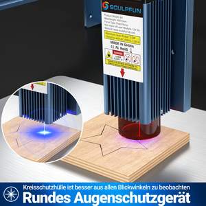 <span class=keywords><strong>SCULPFUN</strong></span> <span class=keywords><strong>S9</strong></span> 90W efecto grabador láser 15mm negro acrílico Lazer cortador DIY Logo madera grabado láser máquina cortadora - Product Image 4