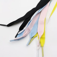 Cordones Planos de Algodón Puro Acme M de 1.5 cm de Ancho, Color Sólido, para Zapatillas Unisex de Caña Alta/Baja