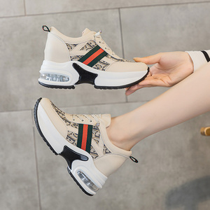 Zapatillas Deportivas Casuales para Mujer, Zapatos para Caminar con Plataforma, Aumentan la Altura, Transpirables, con Suela Gruesa para Otoño - Product Image 1