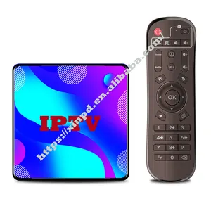 Caliente 4K Android TV Box IP TV Revendedor con para los Países Bajos EE. UU. Canadá Árabe India M3U IPTV Lista de 12 meses