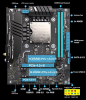 Nouveau processeur de bureau en métal ERYING MODT Ultra 185 pour 16 cœurs 64 bits avec DDR5 5600 MHz PCIe4.0x4 M.2*2 WiFi6E pour socket LGA 1150