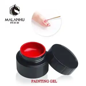 Malanhu Label Kustom Pribadi 152 Warna 5Ml Gambar Cat Gel Poles Seni Kuku Warna Gel Uv Lukisan Gel untuk Melukis Seni Kuku