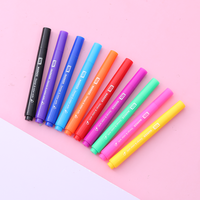 Lot de 10 mini stylos aquarelles en plastique multicolores marqueurs de couleurs lavables