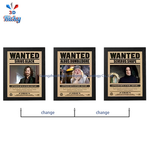 Ricky 3D Poster Layered Plastic Wall Art - Wizard School Theme PET Craft con Lumos Glow Effect para la colección de decoración del hogar - Product Image 4