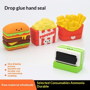 Sello <span class=keywords><strong>de</strong></span> Goma con Diseño <span class=keywords><strong>de</strong></span> Comida <span class=keywords><strong>de</strong></span> Dibujos Animados, Sello <span class=keywords><strong>de</strong></span> Plástico con Nombre para Niños, Suministros para Guardería y Bebés al por Mayor - Product Image 2