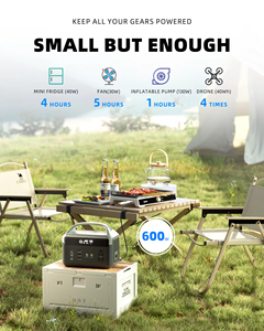 2024 Hot Selling 600W Powerstation 600Wh Home Use Rechargeable Lighting Portable <b>Power</b> Station <b>Generator</b> for Outdoor - Product Image 4