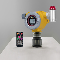 Detector de Gas Metano CH4 Industrial Fijo en Línea con Protección IP66, Pantalla LCD y Valores de Alarma Ajustables