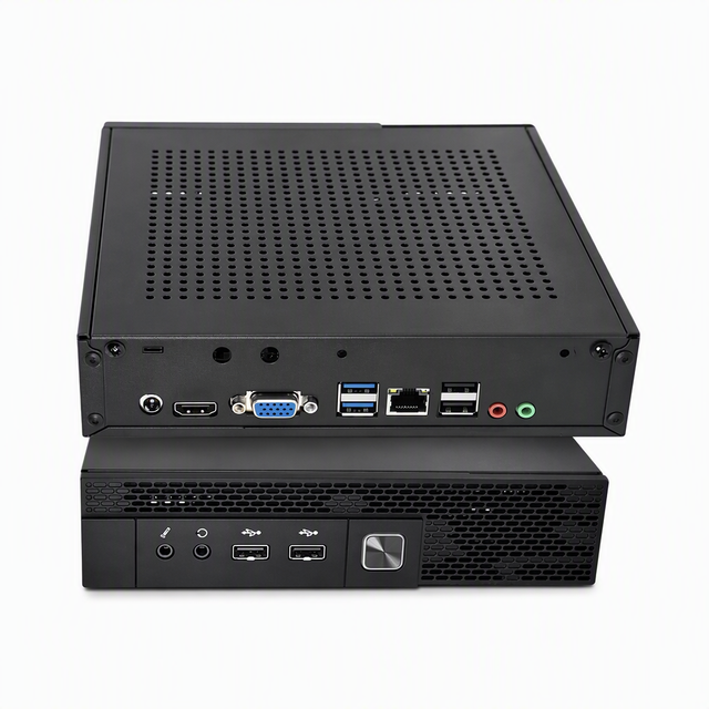 TZR Compact Industrial Chassis Black Perforated Mesh | Custom Sheet Metal Fabrication Small Form Factor Computing Enclosure