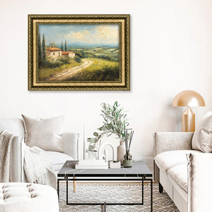 <span class=keywords><strong>Peinture</strong></span> à l'huile originale encadrée d'or antique <span class=keywords><strong>peinture</strong></span> <span class=keywords><strong>de</strong></span> <span class=keywords><strong>paysage</strong></span> vintage <span class=keywords><strong>peinture</strong></span> à l'huile par l'artiste - Product Image 6