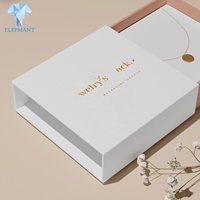Logo personnalisé de luxe en papier, Bracelet de marque, collier, ensemble complet, tiroir, boîte à bijoux, emballage