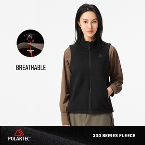 Pelliot nuevo estilo al aire libre Polartec 300 <span class=keywords><strong>chaleco</strong></span> de lana para <span class=keywords><strong>mujer</strong></span> de ajuste clásico sin mangas con cremallera completa <span class=keywords><strong>Polar</strong></span> suave chalecos cálidos - Product Image 3