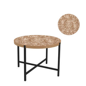 Muebles pequeños modernos de mediados de siglo, mesa de centro de madera redonda de alta calidad - Product Image 4