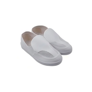 Chaussures antistatiques à double maille en PVC avec semelle en PU, chaussures de sécurité basses blanches ESD <span class=keywords><strong>pour</strong></span> atelier d'assemblage électronique - Product Image 1