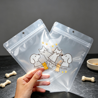 Sachet auto-scellant pour aliments lyophilisés pour chats, aliments pour chiens, friandises pour animaux de compagnie, bâtonnets de viande, friandises à mâcher dentaires, sachet stand-up pour boucherie