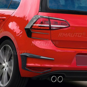 ชุดแต่งกันชนหลังสีดำ 1 คู่ สำหรับรถยนต์ VW Golf 7 GTI R GTD R400 ปี 2012 2013 2014 2015  อะไหล่ตกแต่งภายนอกรถยนต์  ไม่ใช่สำหรับ GOLF 7.5 - Product Image 2