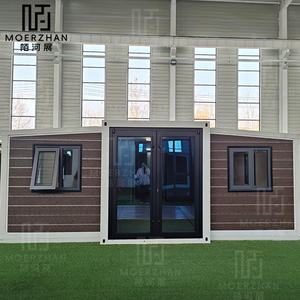 Casa pré-fabricada dobrável personalizada com estrutura de aço, metal luxuosa, pré-fabricada, sala dobrável de asa dupla - Product Image 6