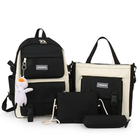 MARKSMAN-Mochila personalizada a la moda para estudiantes y gatos, superventas, conjunto de 4 piezas, sistema de transporte de hombro escolar para viajes, función USB