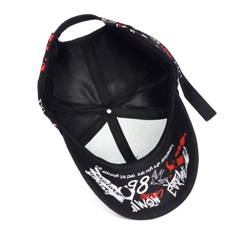 Summer Letter Print Sun Sport Hat - Graffiti Doodle Cap